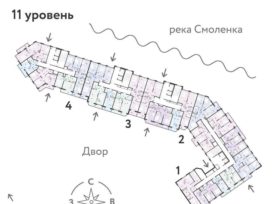 квартира г Санкт-Петербург метро Приморская ул Беринга 27к/6 фото 2