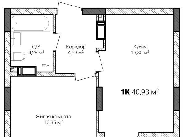 квартира г Нижний Новгород Горьковская ул Героя Советского Союза Аристархова 3 фото 1