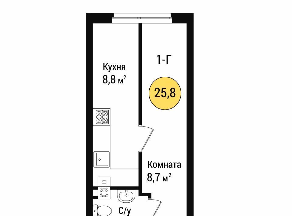 квартира г Астрахань р-н Советский ЖК «Зацаревье квартал» фото 1