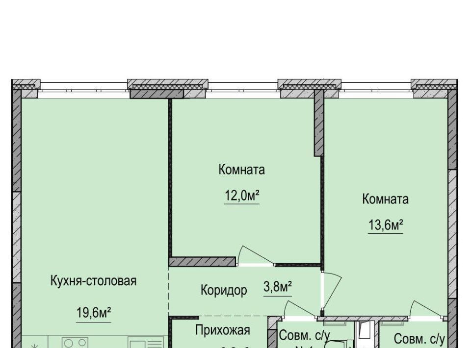 квартира г Ижевск р-н Устиновский Аэропорт ЖК «Финский квартал» жилрайон фото 1