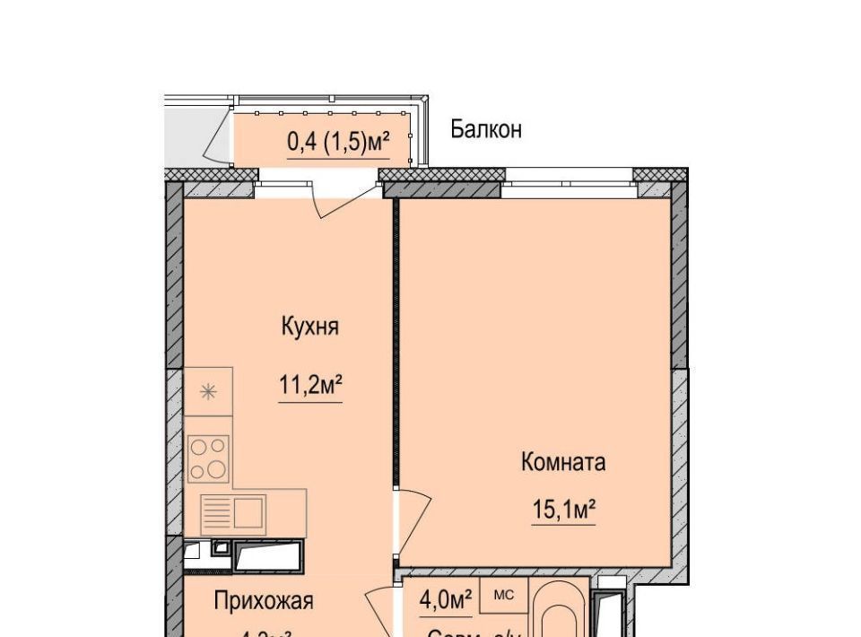 квартира г Ижевск р-н Устиновский Аэропорт ЖК «Финский квартал» жилрайон фото 1