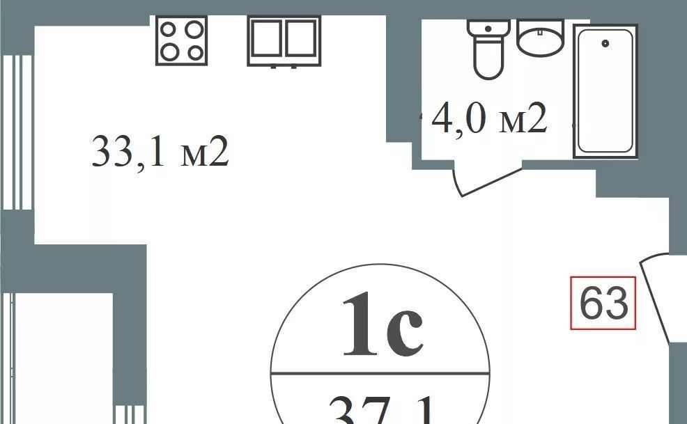 квартира г Нижний Новгород Горьковская ул 2-я Оранжерейная 2к/1 фото 1