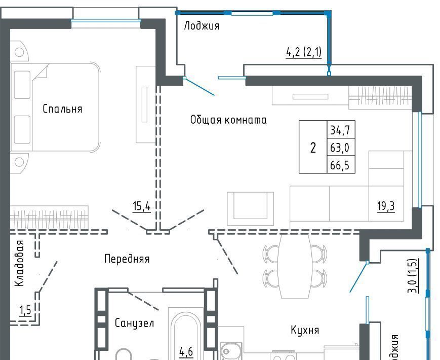 квартира г Уссурийск ул Александра Францева 44 фото 1