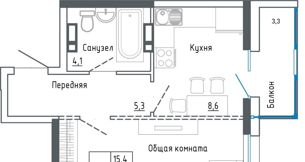 квартира г Уссурийск ул Александра Францева 42 фото 1