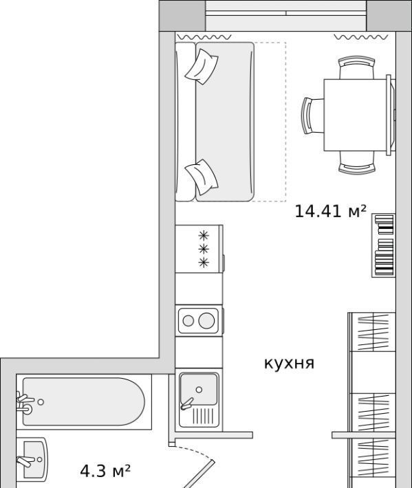 квартира р-н Всеволожский п Бугры ул Тихая 3к/4 Девяткино фото 1