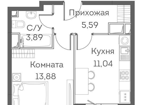 квартира г Москва ЖК Аквилон Митино направление Ленинградское (северо-запад) ш Пятницкое к 4 фото 1