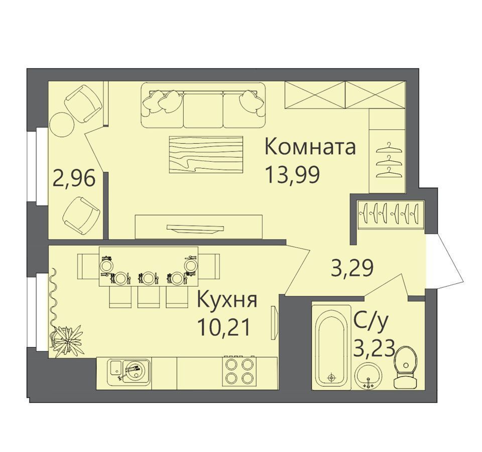 квартира г Волгоград р-н Тракторозаводский ул Тракторостроителей 27/3 фото 1