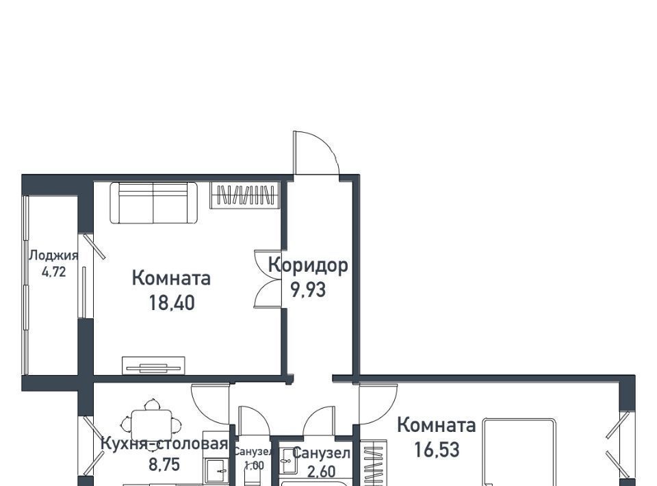 квартира р-н Сосновский п Пригородный Парковый Премиум жилой комплекс фото 1