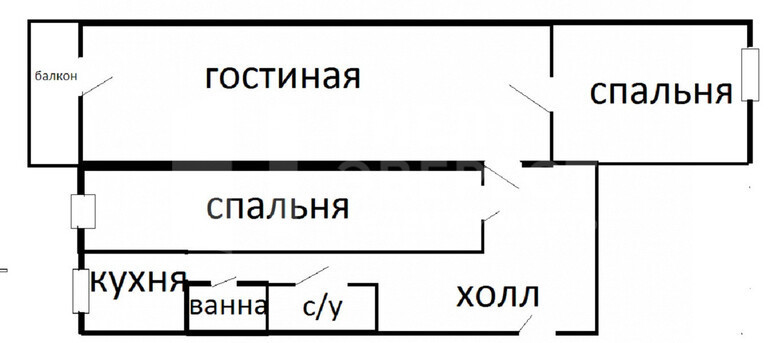 квартира р-н Узловский г Узловая ул Завенягина 10 фото 4