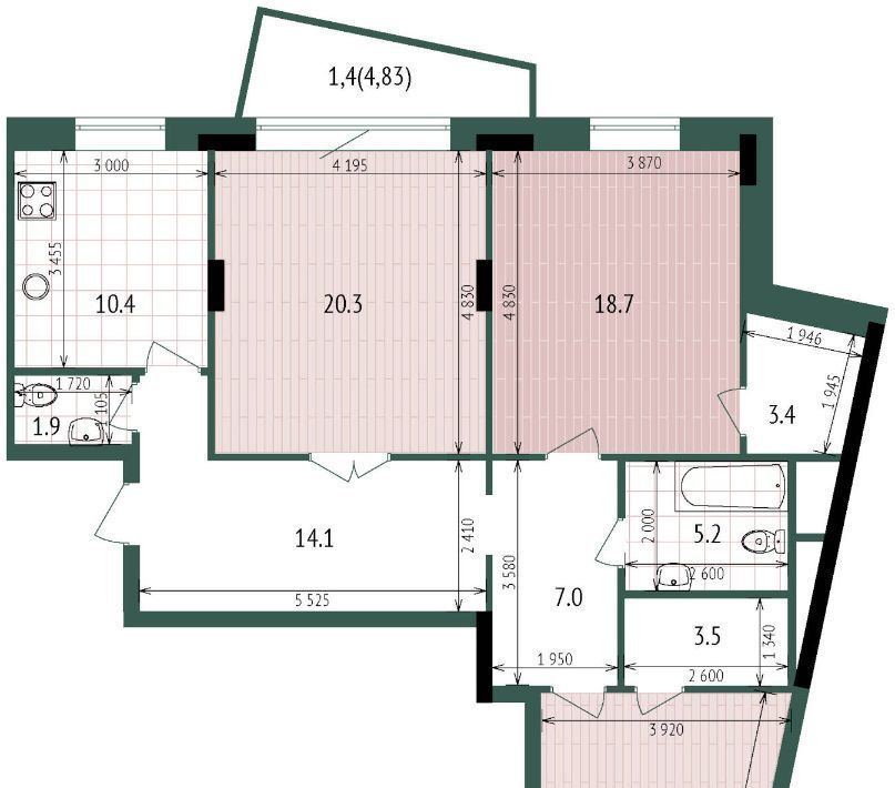 квартира г Казань Дубравная ул Абубекира Терегулова 22 фото 1