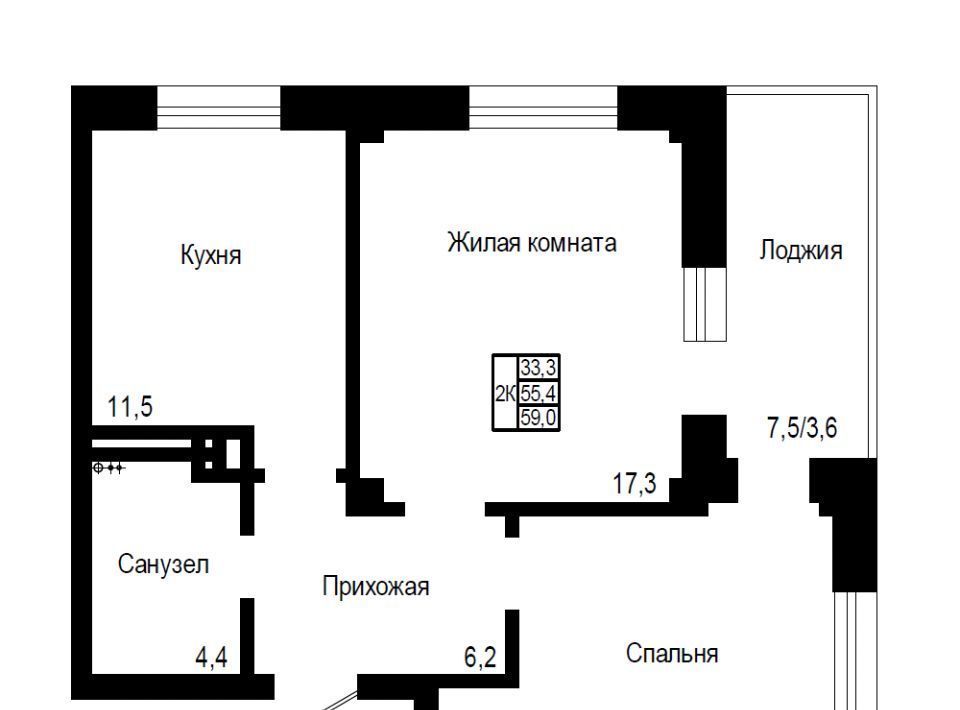 квартира г Красноярск р-н Свердловский ул Свердловская с 3 фото 1