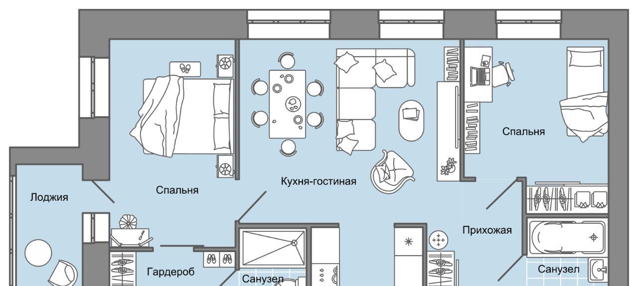 квартира р-н Завьяловский пос. Первомайский, ул. Архитектора Сергея Макарова, 6/3 фото 1