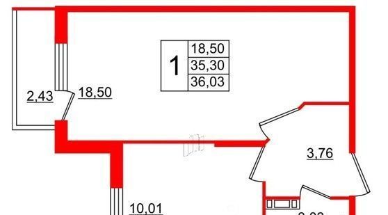 квартира р-н Всеволожский г Сертолово мкр Сертолово-2 ул Тихвинская 10к/5 фото 11