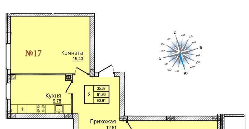 квартира г Псков проезд Прибрежный 2 Овсище исторический район фото 1