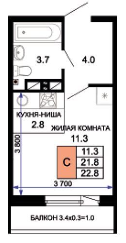 квартира р-н Красноармейский п Краснодарский р-н Прикубанский округ фото 7