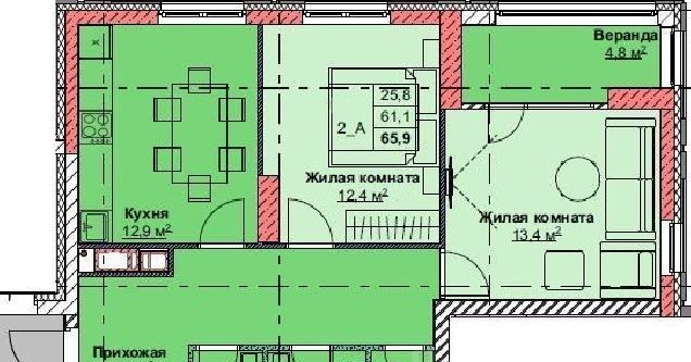 г Владивосток р-н Первомайский ул 2-я Поселковая 1/3 Каштановый двор ЖК, 1/5 фото