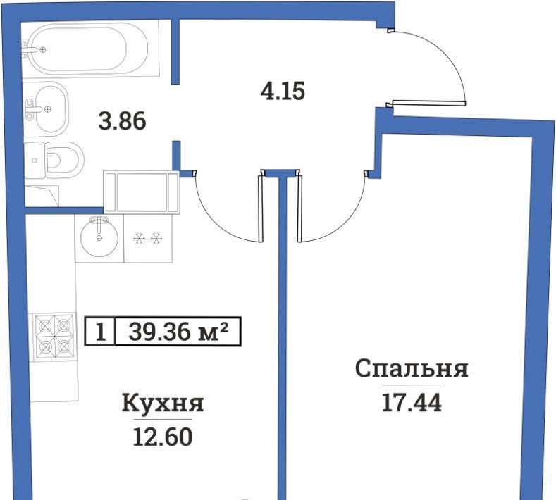 квартира р-н Всеволожский г Мурино пр-кт Авиаторов Балтики 25 Девяткино фото 1