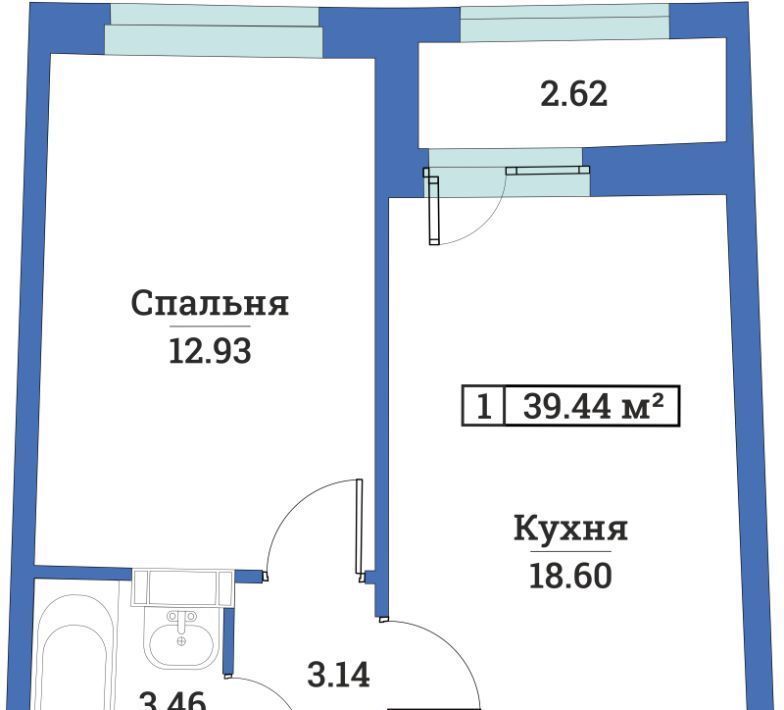 квартира р-н Всеволожский г Мурино пр-кт Авиаторов Балтики 25 Девяткино фото 1