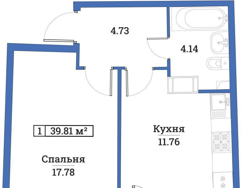 квартира р-н Всеволожский г Мурино пр-кт Авиаторов Балтики 25 Девяткино фото 1