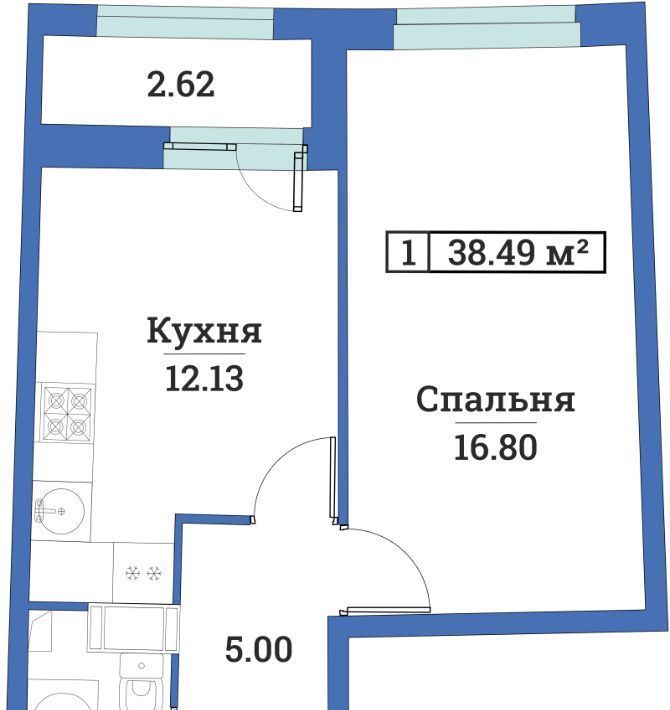 квартира р-н Всеволожский г Мурино пр-кт Авиаторов Балтики 25 Девяткино фото 1