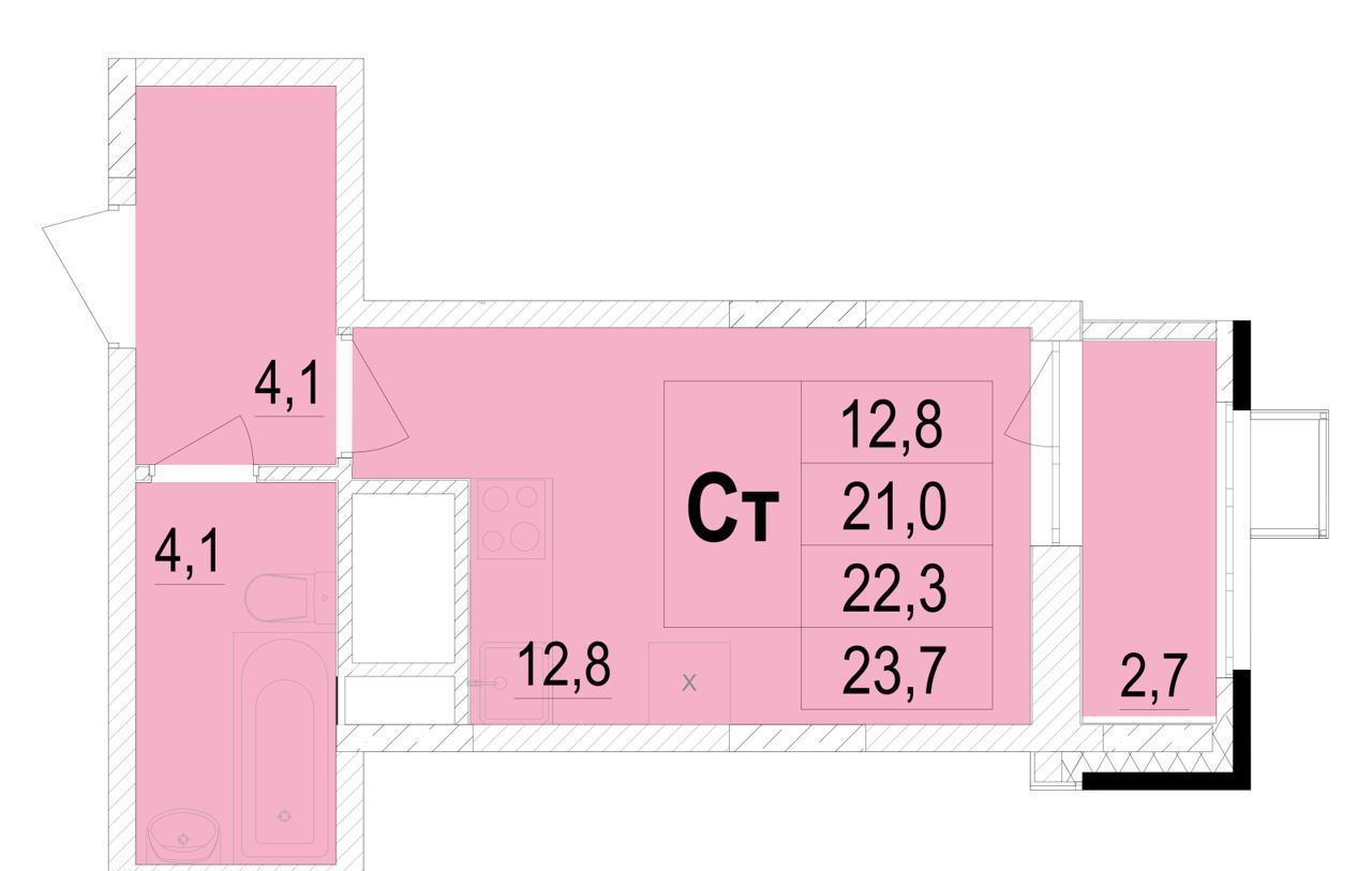 квартира г Мытищи Леонидовка ул Академика Каргина 34 мкр. 36, 36а, 37, корп. 4 фото 1