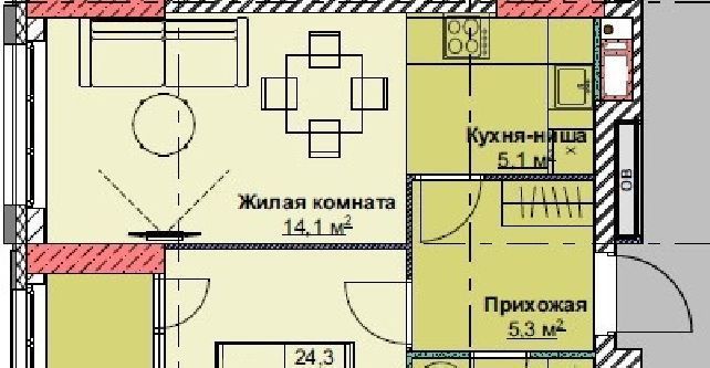 квартира г Владивосток р-н Первомайский ЖК Каштановый двор 1/5 фото 1