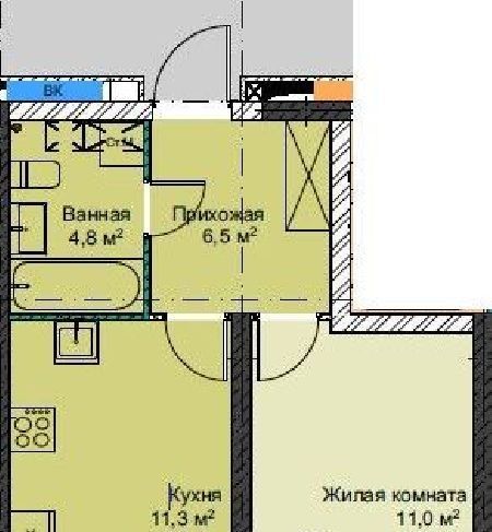 квартира г Владивосток р-н Первореченский БАМ фото 1