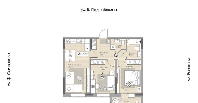 г Тюмень р-н Калининский ул Фармана Салманова 16 Калининский административный округ, Комарово фото