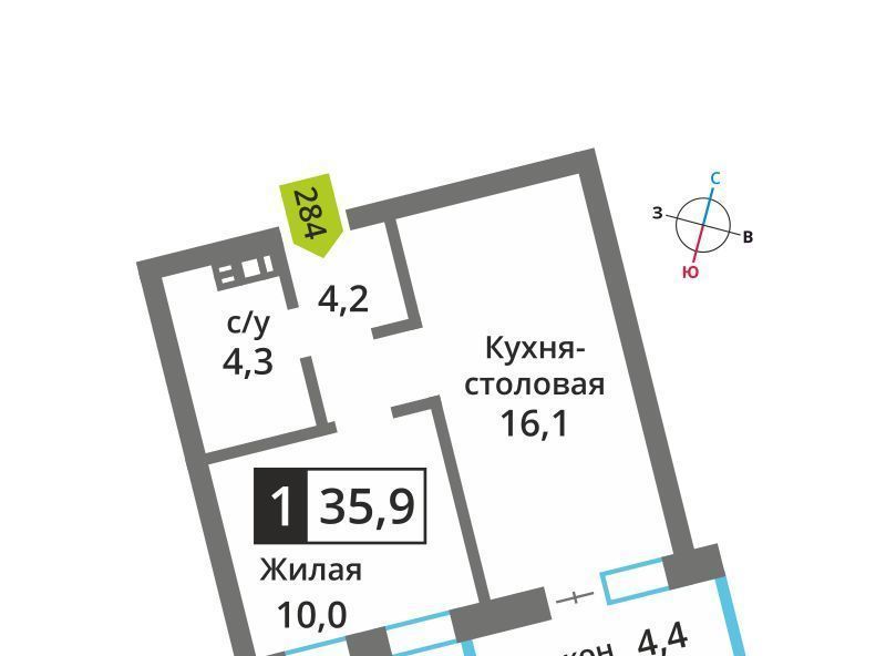 квартира городской округ Красногорск п Отрадное ЖК Отрада 2 Пятницкое шоссе, к 3 фото 1