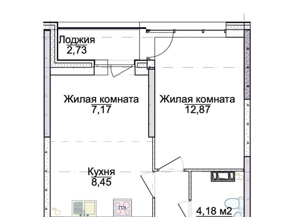 квартира г Ярославль р-н Фрунзенский ЖК «АЭРОПАРК» фото 1