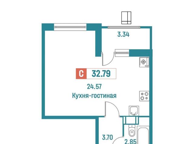 квартира р-н Всеволожский г Мурино ул Екатерининская 16/4 Девяткино фото