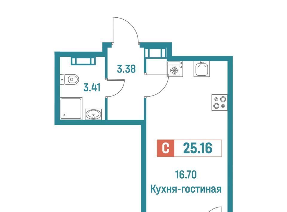 квартира р-н Всеволожский г Мурино ул Екатерининская 16/5 Девяткино фото 1