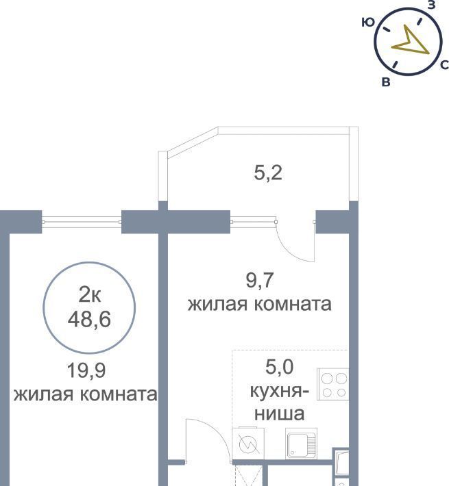 квартира г Сургут ул Александра Усольцева 2/1 36-й фото 1