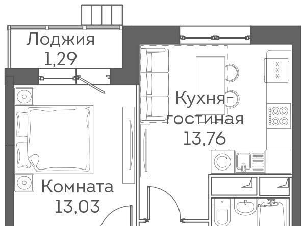 квартира г Москва ЖК Аквилон Митино направление Ленинградское (северо-запад) ш Пятницкое к 4 фото 1