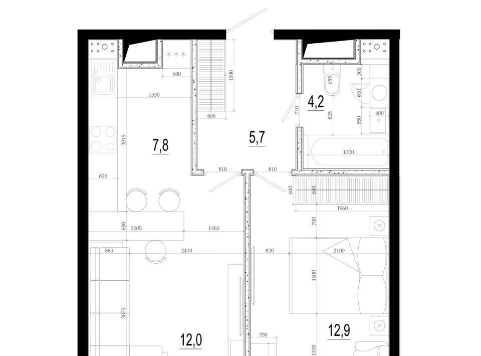 квартира г Одинцово ул Маковского 28 Одинцово фото 3