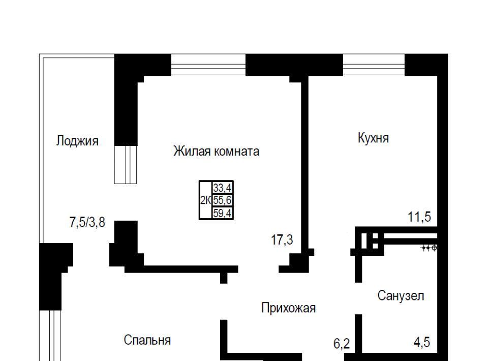 квартира г Красноярск р-н Свердловский ул Свердловская с 3 фото 1