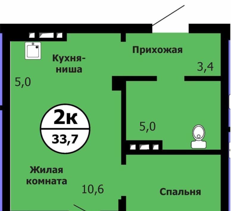 квартира г Красноярск р-н Свердловский ул Лесников 31 фото 1