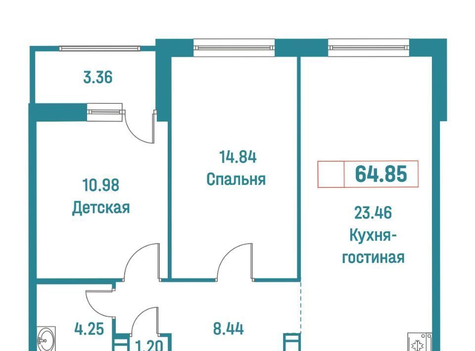 квартира р-н Всеволожский г Мурино ул Екатерининская 18/3 Девяткино фото 1