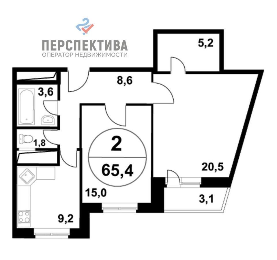 квартира г Видное ул Ольховая 2 фото 30