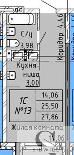 квартира г Новосибирск р-н Заельцовский Заельцовская пр-кт Красный 167 корп. 1 фото 1