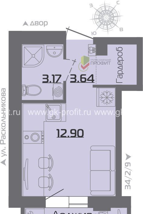 квартира г Набережные Челны р-н Центральный ЖК «Новое Побережье» фото 1