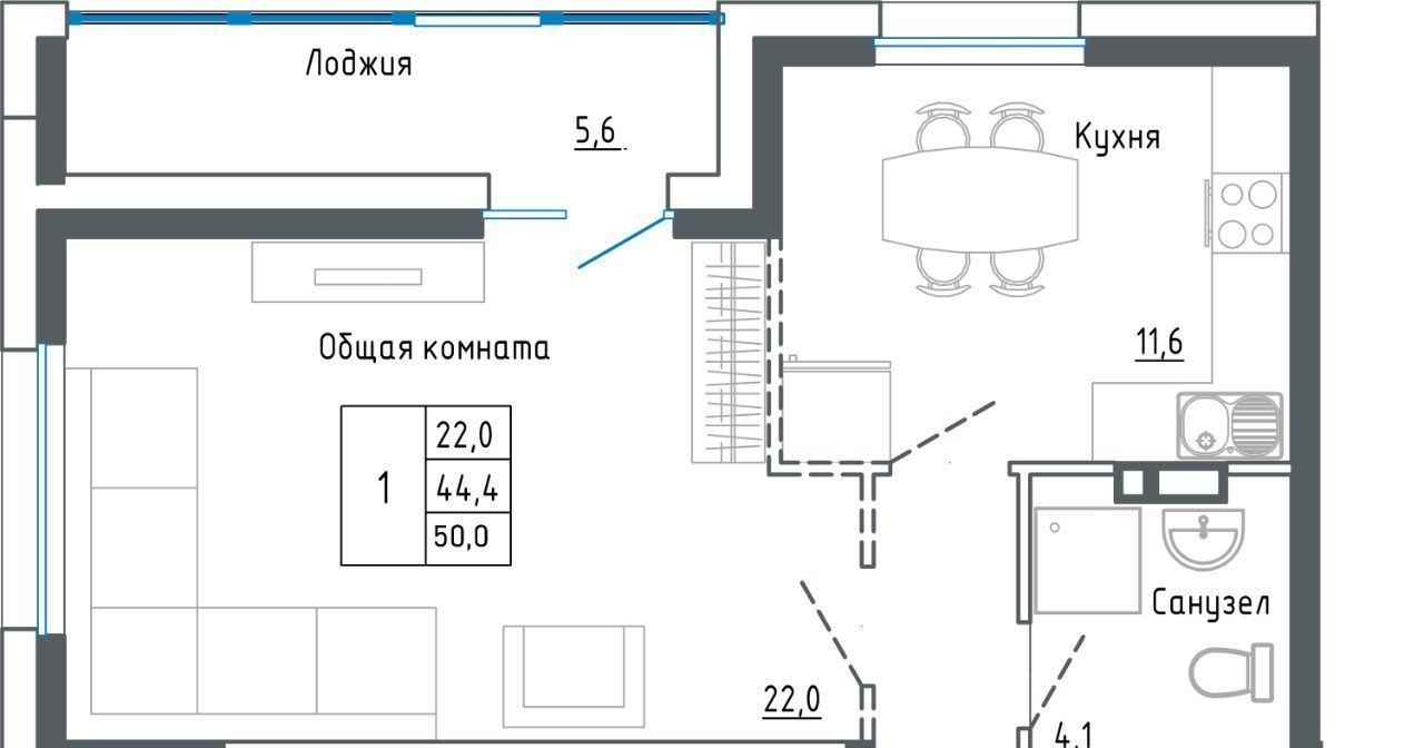 квартира г Уссурийск ул Александра Францева 42 фото 1