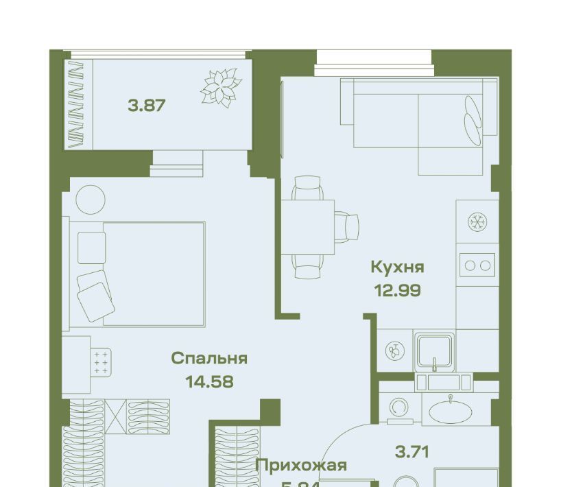 квартира р-н Сургутский пгт Барсово фото 1