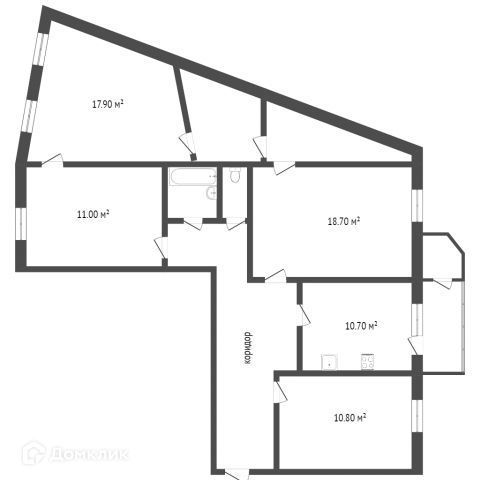 квартира г Сургут наб Ивана Кайдалова 28 фото 5