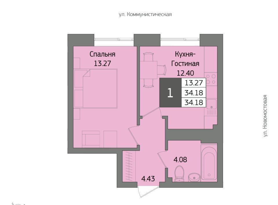 квартира г Уфа р-н Кировский ЖК «Уфимский кремль» 531-й кв-л фото 1