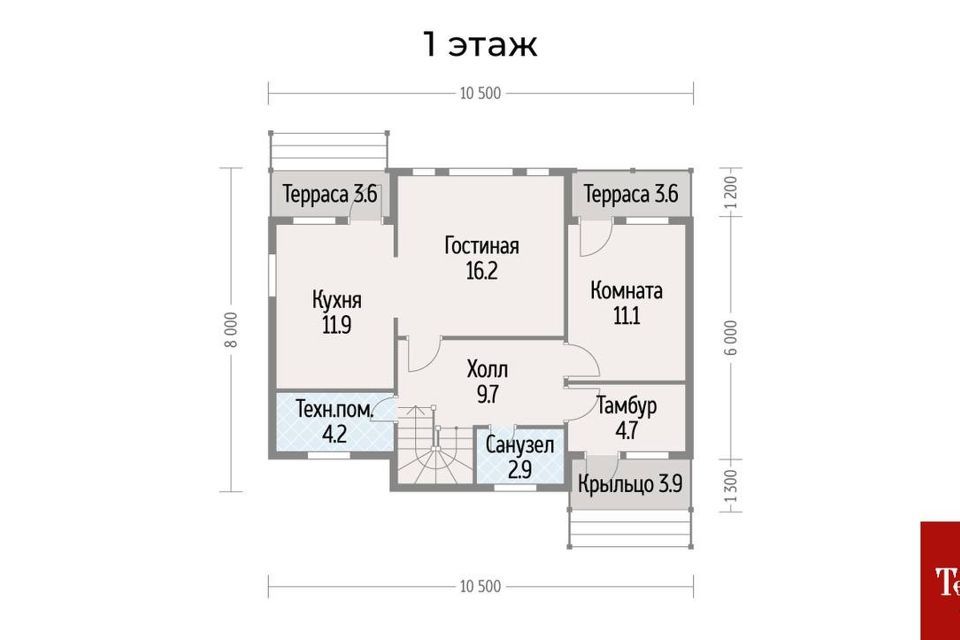 дом р-н Тамбовский д Крутые Выселки микрорайон Слобода фото 2