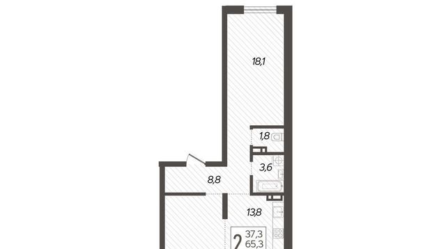 квартира г Краснодар р-н Прикубанский 2-я площадка ул Ветеранов 40/5 фото