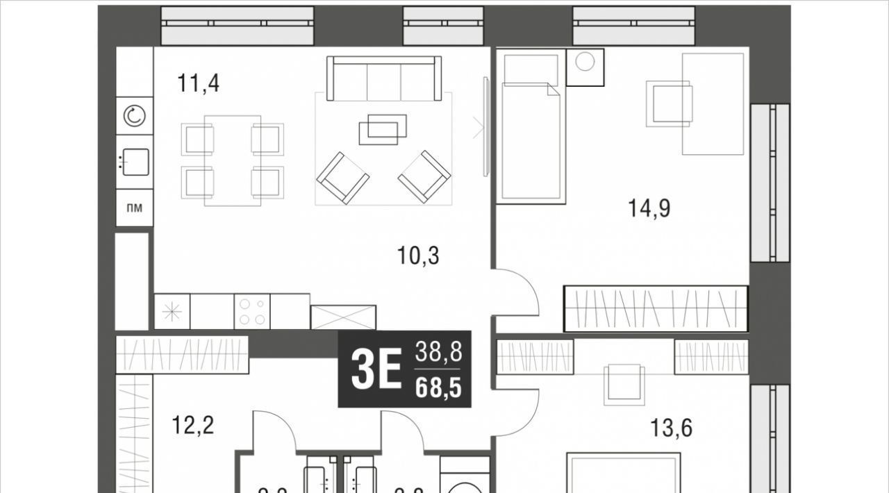 квартира г Москва метро Свиблово проезд Серебрякова 11/13к 1 фото 1