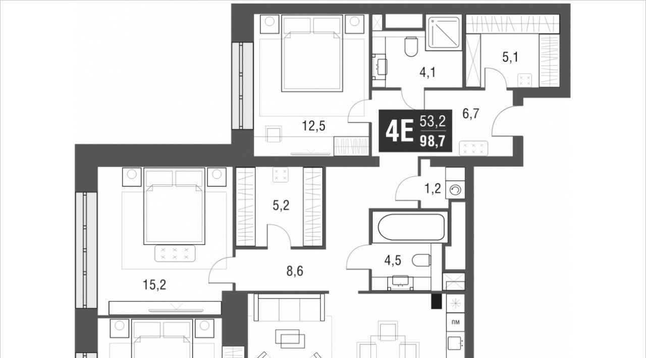 квартира г Москва метро Свиблово проезд Серебрякова 11/13к 1 фото 1