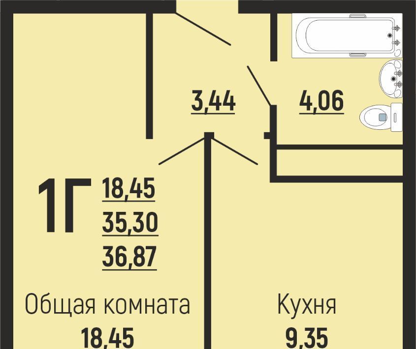 квартира г Краснодар р-н Прикубанский Славянский микрорайон ул Заполярная 39/9 фото 1